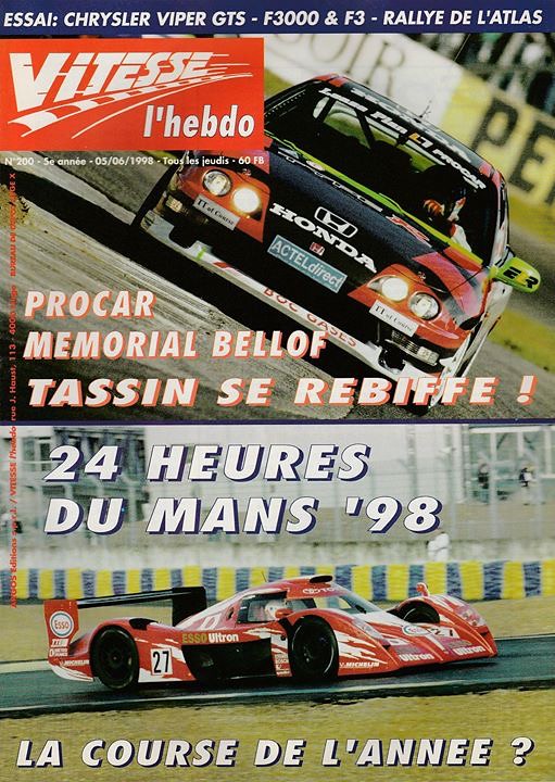 Resurrection: 1998 Belgian Procar - Thierry Tassin ELR/Honda/Foss