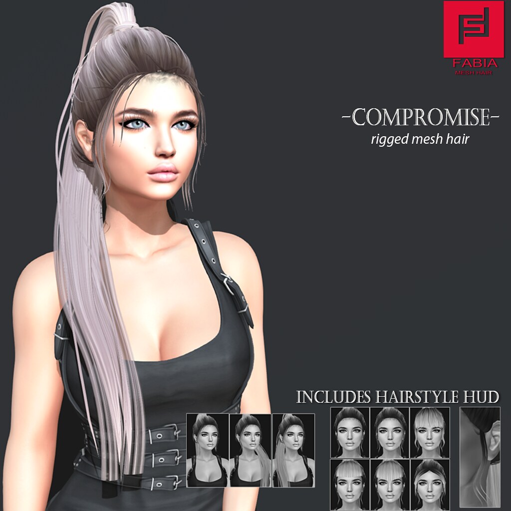 -FABIA- Mesh Hair   <Compromise> - TeleportHub.com Live!