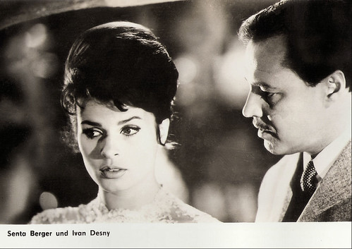 Senta Berger and Ivan Desny in Sherlock Holmes und das Halsband des Todes (1962)