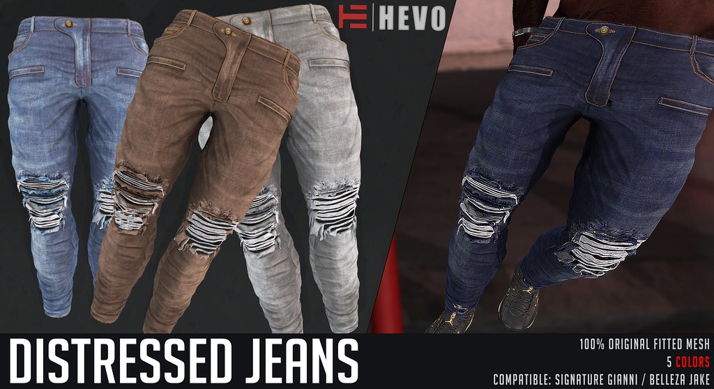 HEVO – Distressed Jeans @ M.O.M Feb ​20th
