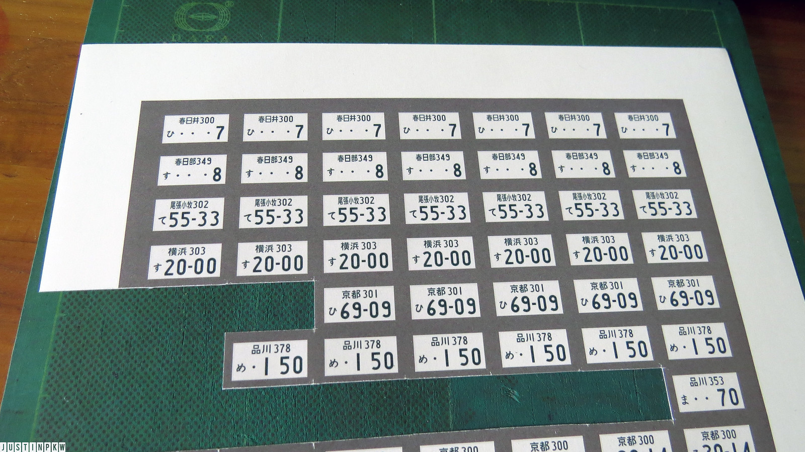 Japanese License Plates for 1/18 Model Cars (Tutorial) DiecastXchange