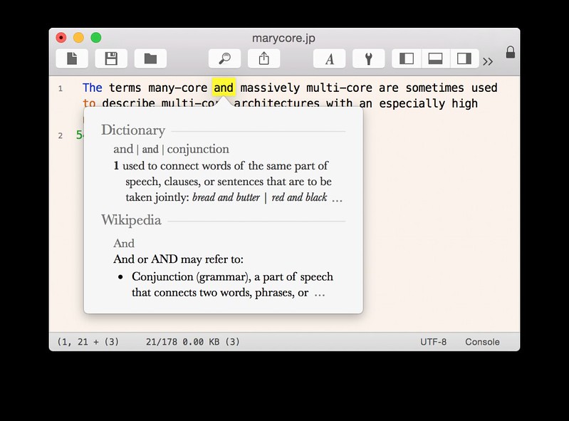 Macの言語設定を英語にすると、英和辞書の検索機能が無効になってしまう