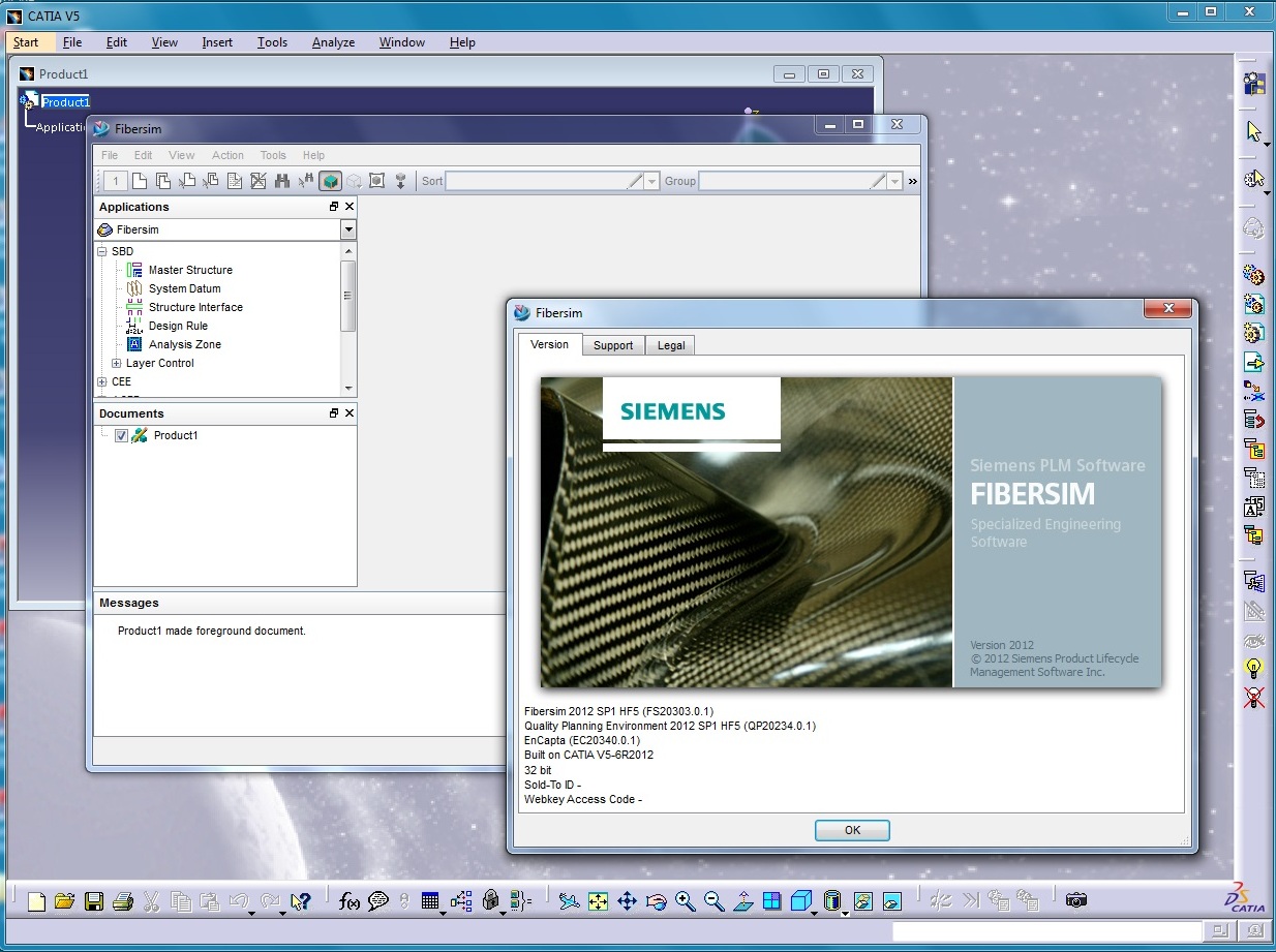 Working with Siemens FiberSIM 13.0.0 with CATIA V5 R18-R22 full