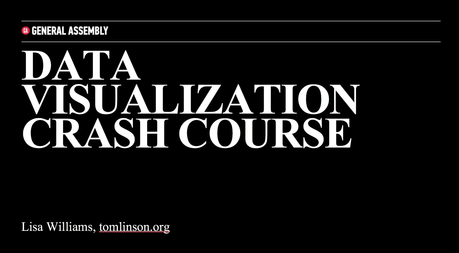 Data Visualization Crash Course