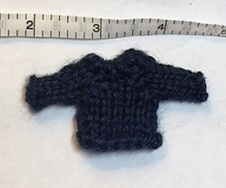 Sandi’s Mini sweater test knit is so cute!