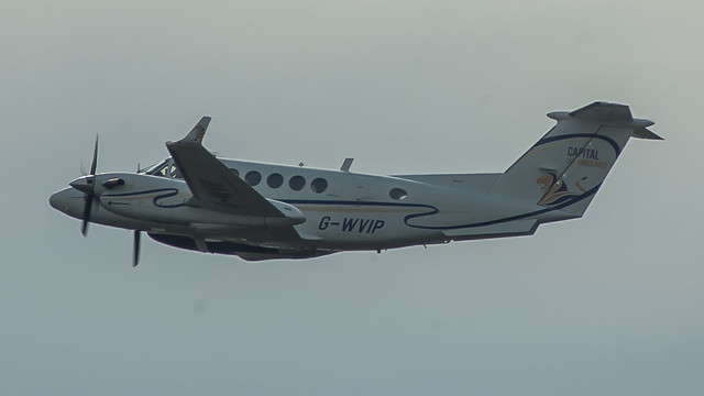 G-WVIP - Capital Aviation Beechcraft 200 @ Cardiff Airport 040318