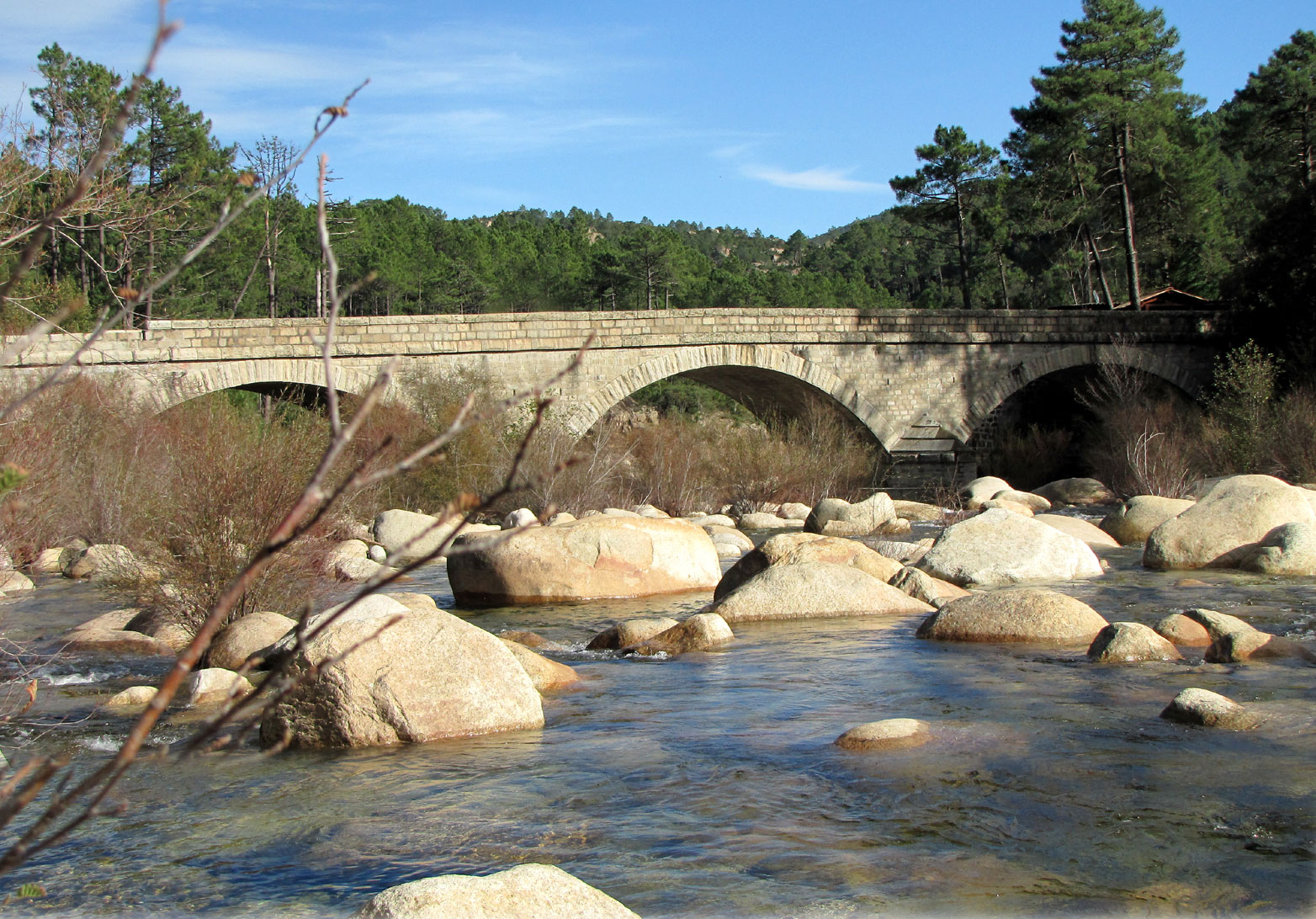 Bridge over the Solenzara river