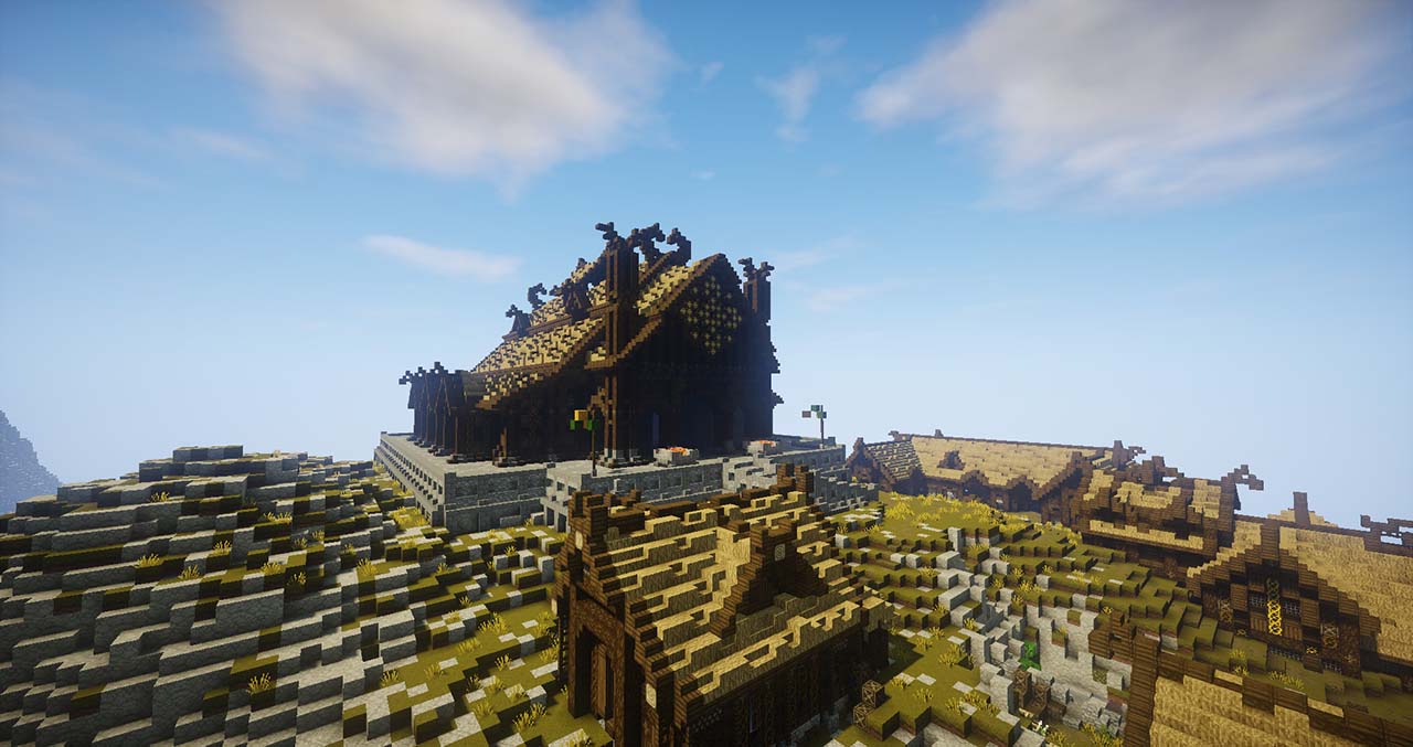 Minecraft Middle Earth By @mcmiddleearth: Edoras – Capital City Of Rohan