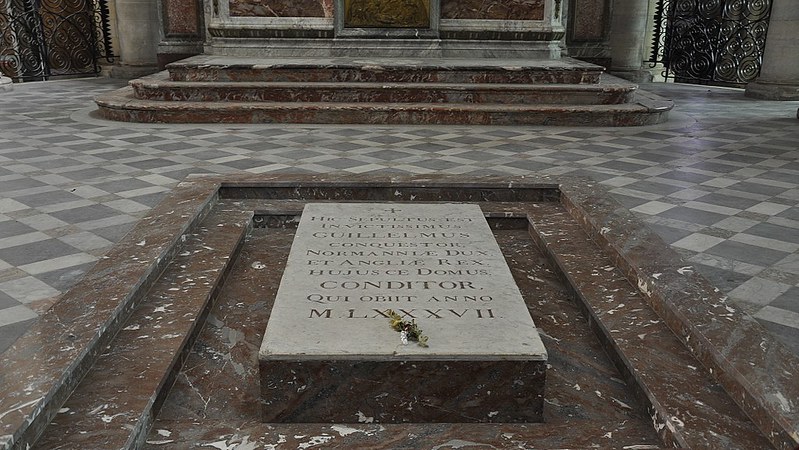 Grave of William the Conqueror at Abbaye-aux-Hommes, Caen