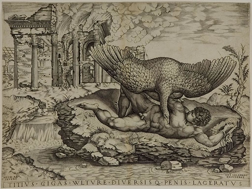 Beatrizet's Tityus Gnawed by the Vulture