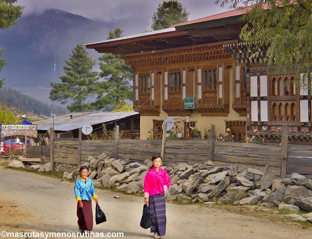 De Phobijka a Dochula: aldeas y monasterios mirando al Himalaya - Por los monasterios y bosques de BUTAN (5)