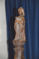 stall finial: acolyte holding a candle stock (15th Century)