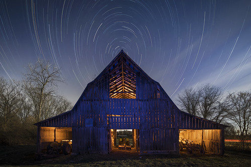 http://www.notleyhawkins.com/, Notley Hawkins Photography, Light Painting, trees, outdoors, sky, night, nocturne, evening, light, bucolic, rural farm, Missouri farm, Missouri Photography, Rural Photography, Midwest, Rural USA, 光绘 光繪, Licht Malerei, pintura de luz, ライトペインティング, प्रकाश पेंटिंग, barn, Winter, 2018, January, moon light, moonlit, Star Trails class=