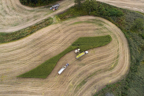 october 2017 drone dji phantom3pro corn harvest combineharvester aerialphotography quadcopter