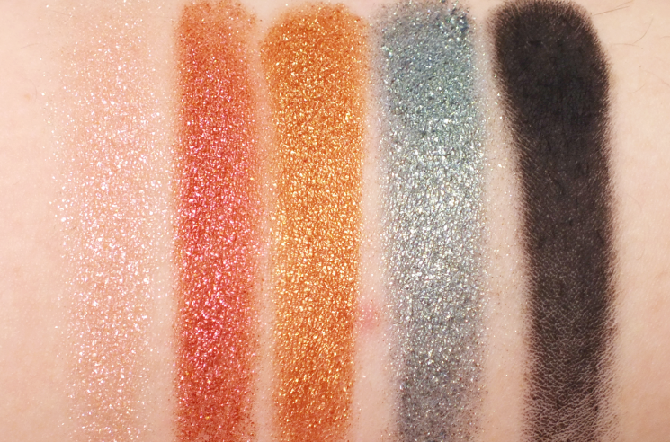 too faced glitter bomb eyeshadow palette swatches (1)