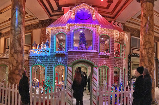 Christmas in SF - Fairmont Hotel Gingerbread house front