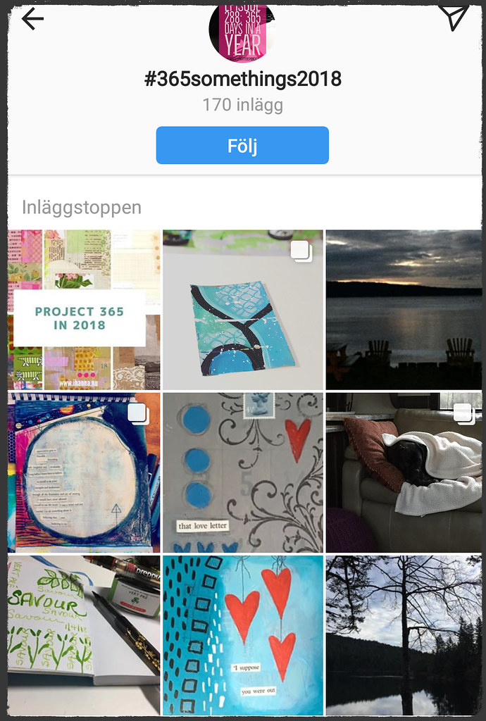 Follow hashtags on Instagram, for example a good one right now is #365somethings2018 by bloggers and artists iHanna of Studio iHanna and Tammy of DaisyYellow
