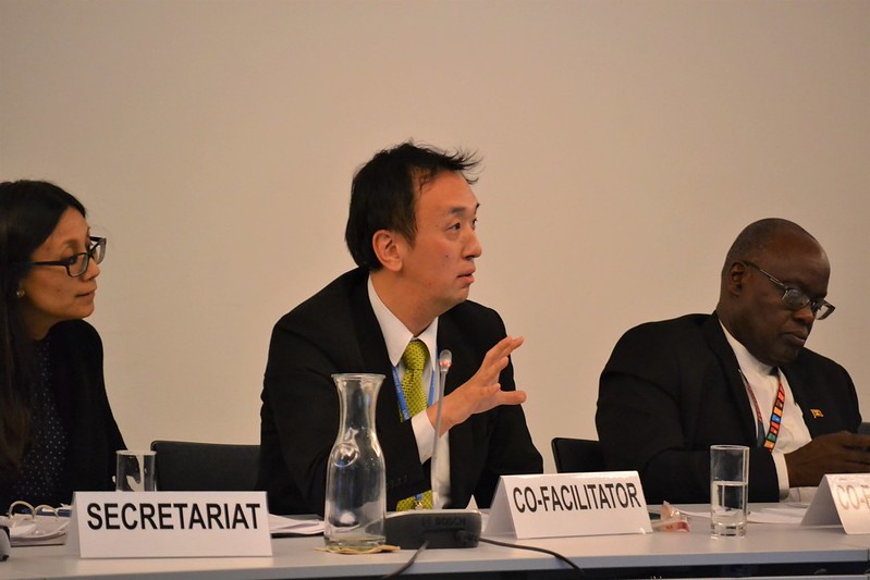 Cofacilitadores: Kunihiko Shimada, representante de Japón, y Spencer Thomas, representante de Granada. Foto: Rafael Ponte/Servindi