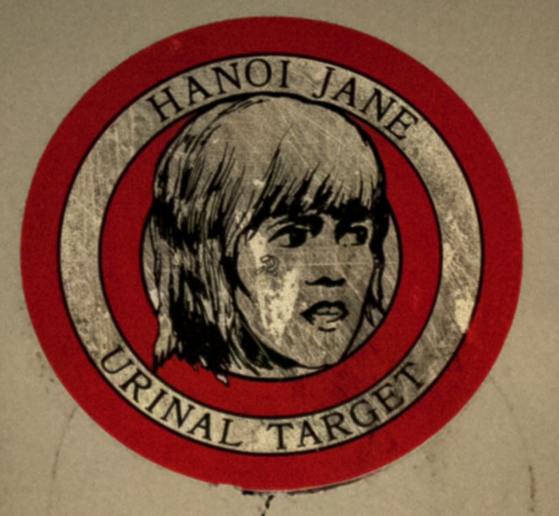 HANOI JANE URINAL TARGET at Cookie's Tavern--South Philly (detail)