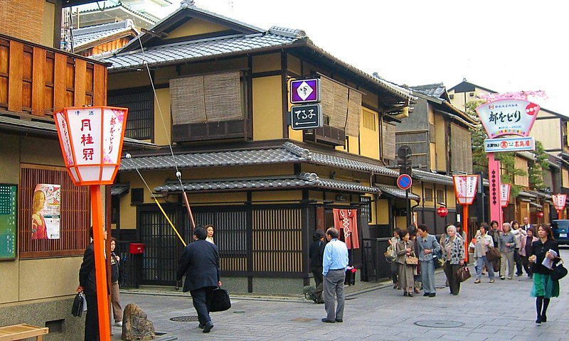 Gion Temples Geishas Kyoto Japan