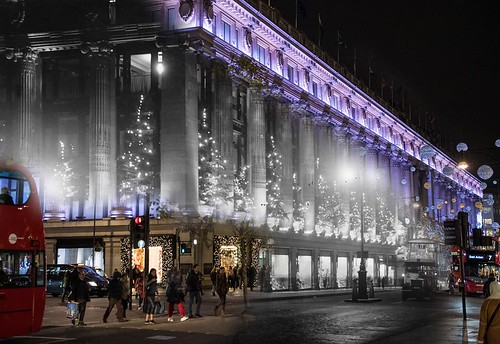 Selfridges Department Store, Oxford Street, London, Christmas decorations