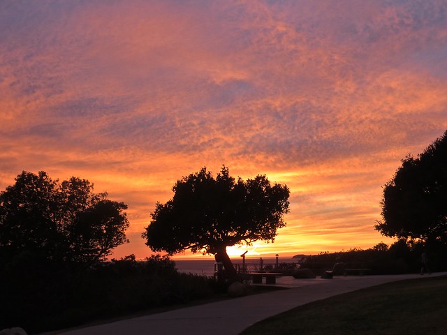 bluffs park sunset