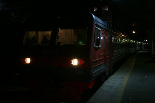 Russian Railways ЭД6 series in Vladivostok.Sta, Vladivostok, Primorsky Krai, Russia /Jan 2, 2018