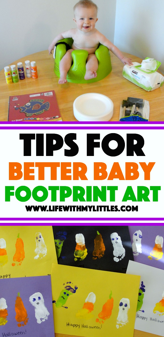 Tips for Better Baby Footprint Art: 11 tips to help get the best baby footprints for your footprint art!