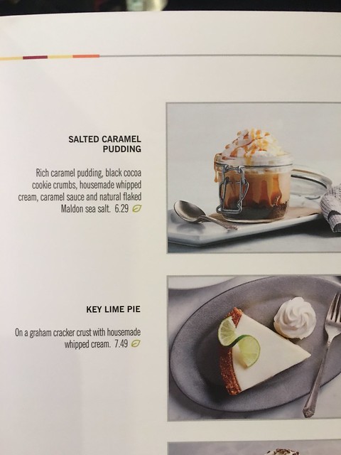 CPK dessert menu