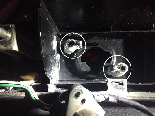 Tailgate Window Key Lock Repair - encased in plastic resin