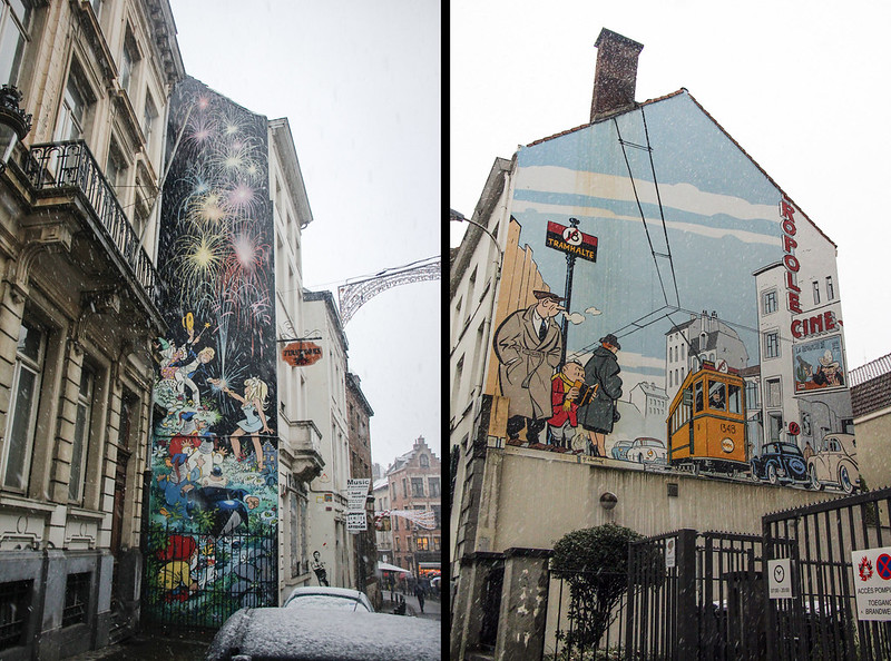 Vægmalerier i Bruxelles