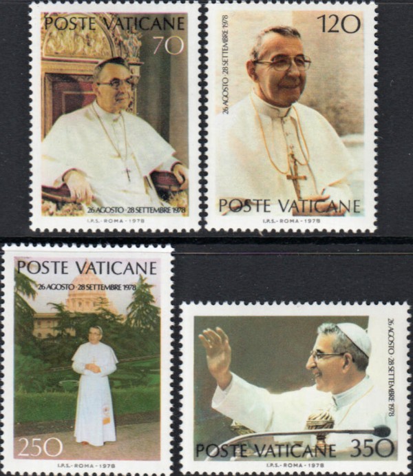 Známky Vatikán 1978 Pápež Ján Pavol I.