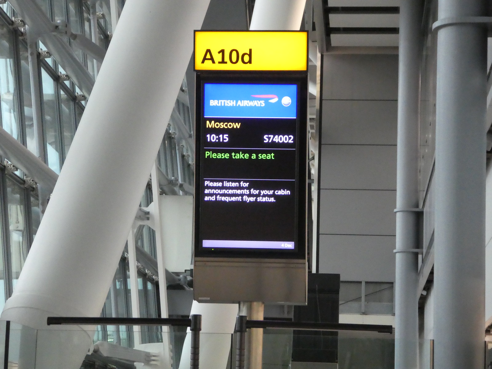 BA Gate at Heathrow Airport 