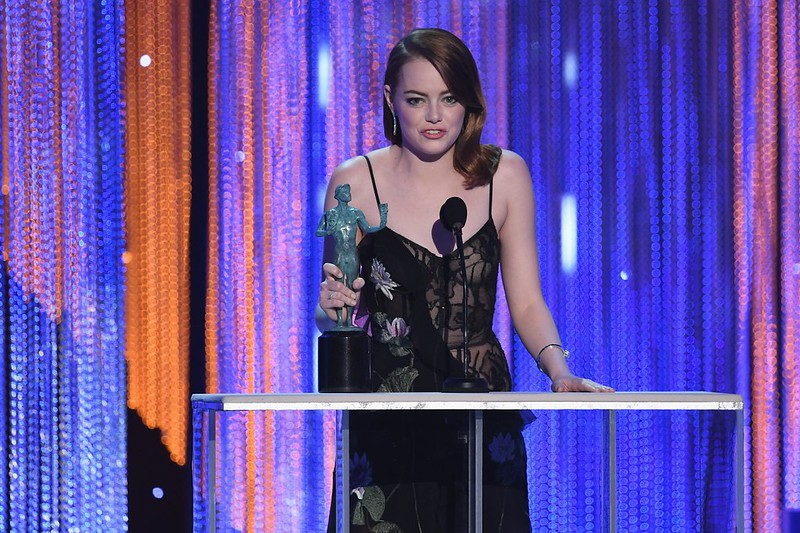 Emma Stone On Alexander Mcqueen At 23Rd Sag Awards