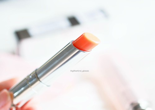 Dior Addict the Review Lip Coral Girl nrl 004 Glow Behind | | Glassese/t in