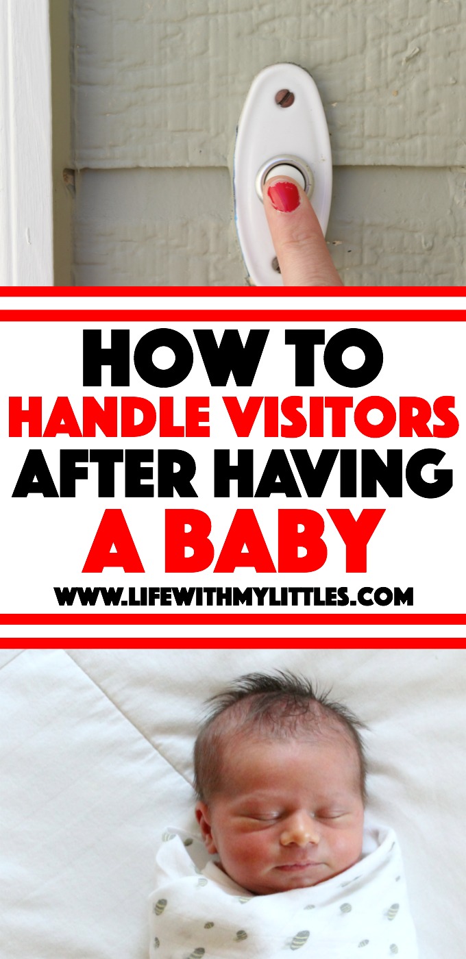 If you're pregnant and not sure how to handle visitors after birth, this post is for you! Great tips on what to do, what to say, and why you're in charge!