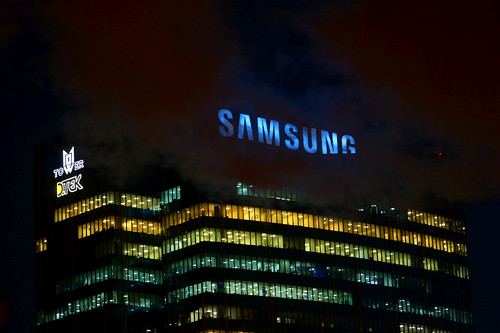 Samsung Logo on 101 Tower