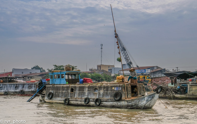 Mercado Flotante de Cai Rang, Delta del Mekong, Vietnam