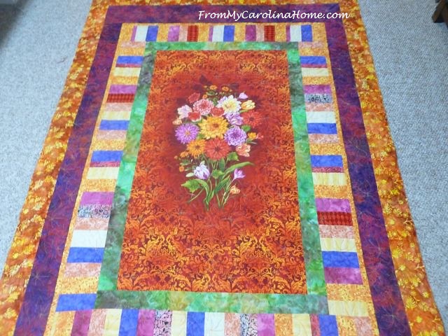 Bright Panel Quilt ~ From My Carolina Home