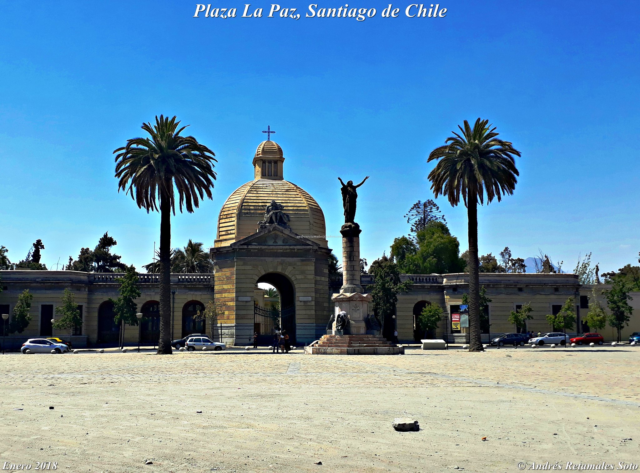 Plaza La Paz, Santiago de Chile, Enero 2018