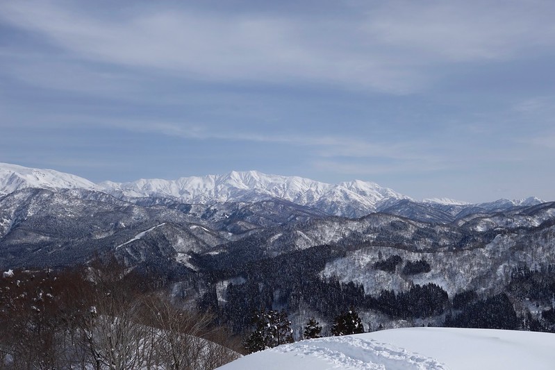 HAKUSAN Mountain range from Mt. NISHIYAMA