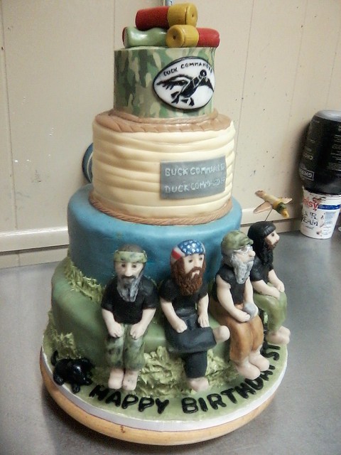 Duck Dynasty Theme Cake by Kathy A. Murphy of Kathy's Kreations Bakery, Confectionary Gift Shop & Ice Cream Parlor