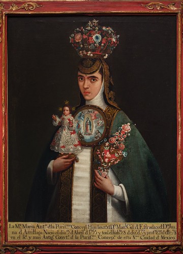 Sister María Antonia of the Immaculate Conception, late 18th century. From San Antonio Art Exhibit Reveals the City's First 100 Years of History