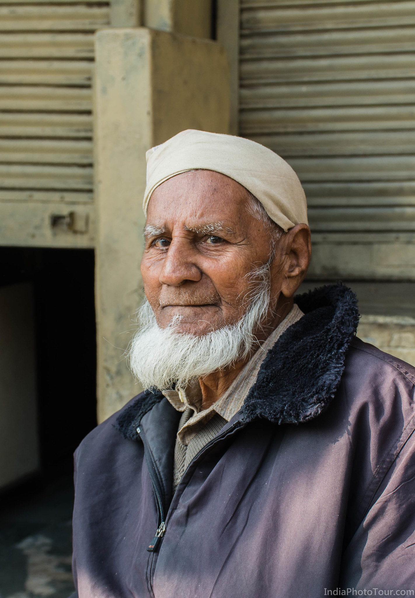 A local resident of Old Delhi posing for a picture
