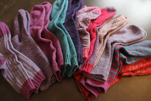 Comparatif d'usure de fils à tricoter les chaussettes