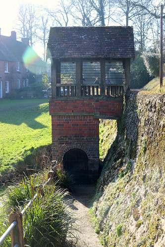 St Ethelburga's Well, the source of the Nailbourne aka the Little Stour, Lyminge, Kent