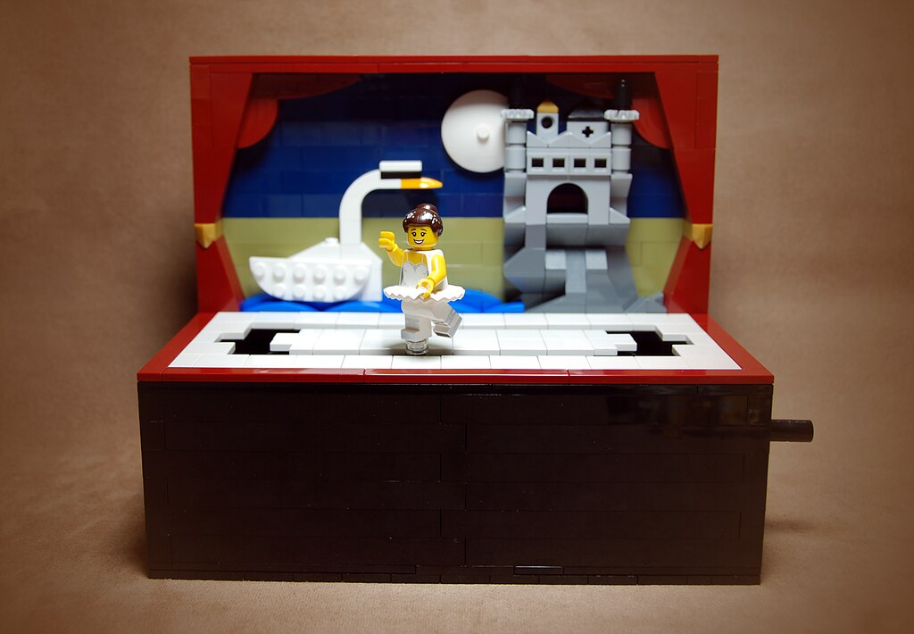 Lego Swan Lake Ballet Music Box / Automaton