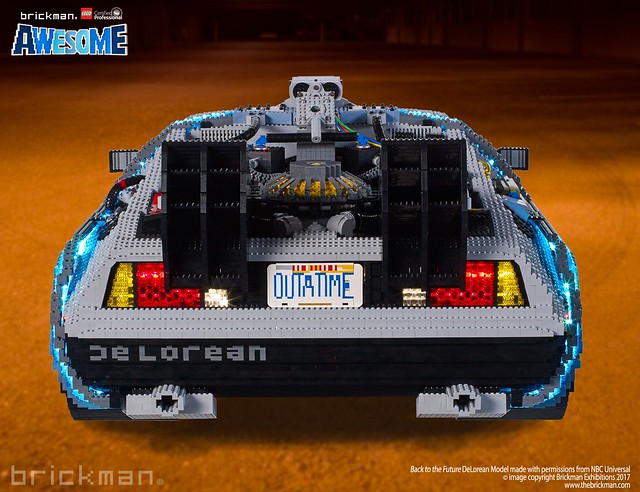 LEGO® Brick Back to the Future DeLorean back
