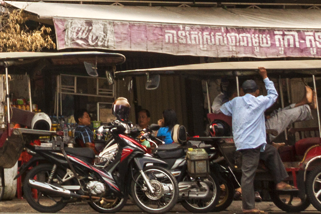 Khan Doun Penh street scene--Phnom Penh (detail)