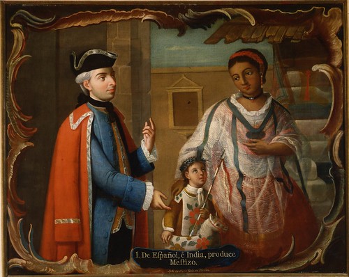 De Español e India produce Mestizo, from series of Mexican Castes, ca. 1780. From San Antonio Art Exhibit Reveals the City's First 100 Years of History